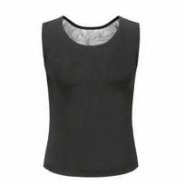 Compression Fit Sauna Sweat Vest Sweat-resistant Workout Compression Shirts  Gym Exercise XL sidabras