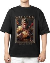 Black Myth WUKONG T-shirt New Arrival Gamer Shirt Men Woman Short Sleeve Graphic T Shirts O-neck Cotton Streetwear Tee Tops S įvairiaspalvis
