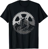 Funny Mountain Biking Art For Men Women MTB Mountain Biker Gift Unisex T-Shirt S įvairiaspalvis
