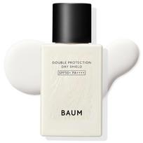BAUM Double Protection Day Shield n 60mL SPF50+ PA++++ Sunscreen Woody fragrance Daytime UV Sun care Forest bathing Unisex Mens Gift Present Birthday