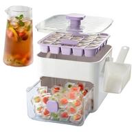 Hand-held Ices Cube Mold 50 Cavity Easy Release With Scoop And Handle Large Capacity Freezer Ice Maker For Cold Drinks Cocktail China Mainland
