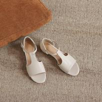 Krazing Pot Microfiber Low Heels Concise Style Buckle Straps European Design Summer Size 43 Size 42  Women Sandals 34 dramblio kaulas