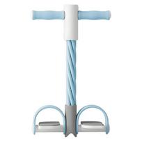 4/6-Tube Pedal Puller Resistance Band Sit-up Pull TPE Elastic Yoga with Handle Rope Men Women 4 mėlyna