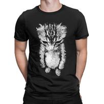 Men El Gato Munchkin Kitten Funny Sad Crying Cat Meme Cat Lovers T Shirts Cotton Clothes Short Sleeve Tee Shirt Summer T-Shirts S įvairiaspalvis