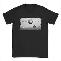 Interstellar T Shirt for Men Pure Cotton Vintage T-Shirts Crewneck Tee Shirt Short Sleeve Clothes Graphic Printed S įvairiaspalvis