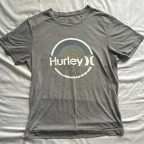 Hurley Gray Graphic Logo L Men's Crew Neck Short Sleeve T-Shirt S įvairiaspalvis