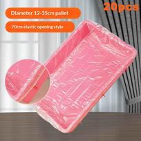 20PCS Disposable Small Pet Cage Liners - Leak-Proof Plastic Film for Rabbit & Hamster Cages