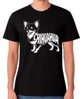 Chihuahua Dog Breed Minimal Line Art Pet Lover Unisex T-Shirt Cute Dog Tee S įvairiaspalvis