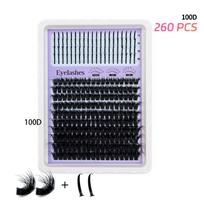14 Rows Lash Clusters Spikes Eyelash Extensions Spiky Lashes Extension Thick Individual Cluster Lashes With Spikes Bottom Lashes 100D