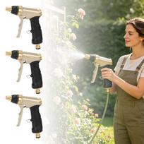 Multi Function High Pressure Water Spray Gun for Home Use Copper Material Garden Watering Car Washing Metal Construction Adjustable Nozzle One Size auksas