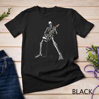 Happy Skeleton Guitar Guy Spooky Halloween Rock Band Concert Unisex T-shirt S įvairiaspalvis