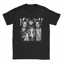 Music Maneskin Print T-Shirts for Men  Creative Pure Cotton Tees Crewneck Short Sleeve T Shirt Summer Clothing S įvairiaspalvis