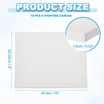 10/15/20Pcs Canvas for Painting Blank Cotton Canvas Acrylic Drawing Board Oil Paint Set Art Supplies for Watercolor Oil Acrylic