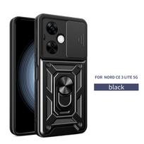 For OnePlus Nord CE 3 Lite Case 1+ OnePlus Nord N30 Cover Magnetic Ring Holder Armor Phone Case Slide Camera Protect Back Cover OnePlus Nord CE 3 Lite