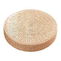 Tatami pagalvėlė iš natūralių šiaudų, rankų darbo, meditacijai, japoniško stiliaus, buitinis, paminkštintas, apvalus pufas sodui 40cm