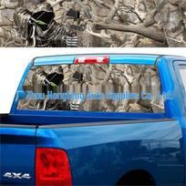 A134 Grim Reaper Harvester Bow & Arrow Rear Window Decal for SUV/Truck 135*36CM One Piece