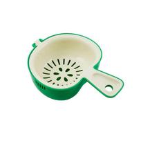 Food Grade Fruit Washing Basket Thickened Thick Wall Drainage Basket Simplicity Space-saving Vegetable Storage Basket Home Use žalia
