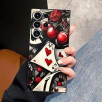 Case for Samsung Galaxy S26 Ultra S24 S10 S9 S21 FE S23 S20 Ultra Note 20 8 9 10 S25 Plus Funda Phone Cover Poker Mushroom Galaxy S9