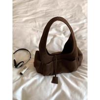 Korean version of retro matte suede multi-pocket shoulder armpit bag autumn and winter new high-end versatile commuter handbag