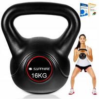 Hantel Kettlebell Sapphire 16Kg Kula Odważnik Kettle Hantla Do Ćwiczeń