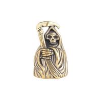 Action Figures Miniature Punk Horror Statue Desktop Ornament Halloween Decor 1/2pcs Retro Brass Death Statue Black Robe