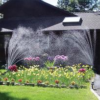 Garden Watering Sprinkler with Multiple Adjustable Spray Nozzles for Lawn and Plant Irrigation Outdoor Use with Spike Base for Stability One Size