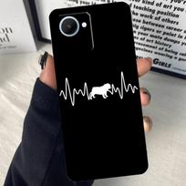 English Bulldog Heartbeat For Realme GT7 Pro GT6 C67 C65 C63 C61 C55 C53 C51 C71 C75 10 11 12 13 14 15 Pro Plus Case For Realme GT6