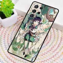 Game Genshin Impact Venti Cute Silicone Phone Case For Samsung Galaxy note 10 pro S26 S24 S23 S22 S21 Plus S25Ultra Capa Cover Galaxy S24 FE