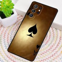 Ace of spades Poker Card Phone Case for Samsung Galaxy note 10 pro S26 Ultra S23 S24 FE S25 S21 S22 PLUS shockproof Cove Galaxy S24 Ultra