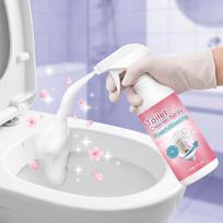 Toilet Cleaner Spray Powerful Foaming Bathroom Cleaning Solution 120ML Effective Toilet Bowl Cleaner with Easy Spray Trigger One Size rožinė