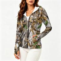 Womens Lightweight Full Zip Hoodie Sun Protection Jacket with Hood and Pockets Long Sleeve Outdoor Activewear XXL ruda