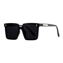Modern Hexagon Polarized Sunglasses For Men Women Uv400 Sun Protection Gear BlackFrameGrayLens