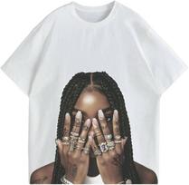 GORGLITTER Women's Oversized Graphic Tees Y2K Hip Hop Short Sleeve T Shirt Summer Loose Vintage Going Out Tops S įvairiaspalvis