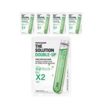 The Face Shop The Solution Double-Up Pore Care Mask (5 Sheets) - Tannin Complex Pore Tightening Pack