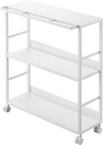 Yamazaki Slim Wagon for Trash Tower with Kitchen Countertop Gap 10765 Cans, White, W57.4×D25.3×H65.1cm, Series, Casters, Storage, Storage, balta
