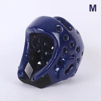 Head Protection Taekwondo Helmet Gear Portable S/M/L Kickboxing Helmet Pu Material One-Time Molding Muay Thai Helmet Fitness M mėlyna