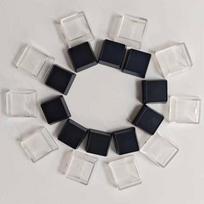 10pcs NEW Removable Transparent Keycaps Transparent Black/White Double-layer Keycaps Resin Keycap Shell Computer juoda