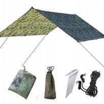 Tarp Wodoodporny Plandeka Biwakowa 300*300Cm - Lekka I Wytrzymała