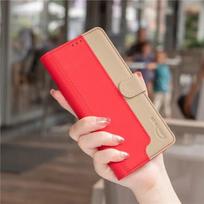 Odinė piniginė kortelių telefono dėklas Samsung Galaxy A56 A36 A26 A16 A55 A35 A15 A54 A34 A14 A73 A53 A33 A13 A72 A52 A32 A12 viršelis Samsung A12 (4G 5G) raudona
