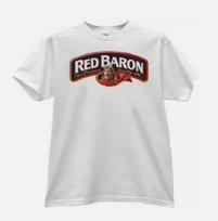 Red Baron frozen pizza t-shirt L