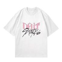 Stray kids DO IT atspausdinti marškinėliai Kpop stilius Mada Marškinėliai DO IT XL balta