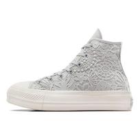 Converse Chuck Taylor All Star Lift Platform Crochet Women's Grey/White A07538C 36.5