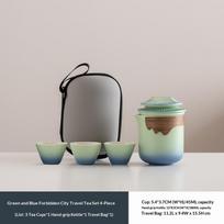 New Arrival Tea Set Ceramic Travel Tea Set Suit Creative One Pot Three Cups Ceramic Holiday Souvenir Kung Fu Tea Set