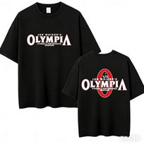 2026 Olympia sporto salės unisex vintažiniai grafiniai marškinėliai unisex vasaros mada apvali apykaklė trumpos rankovės marškinėliai laisvalaikio sportiniai medvilniniai marškinėliai viršus L