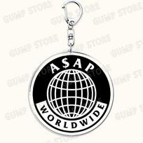 Popular Hot Hip Hop Rap Singer Keychains for Accessories Bag Cactus Jack Rapper Music Key Chain Ring Fans Gifts Friends Keyrings