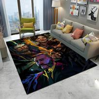 Disco Elysium Game Gamer Cartoon Carpet Rug for Home Living Room Bedroom Sofa Doormat Decor,kid Play Area Rug Non-slip Floor Mat 40x60cm