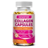 Collagen Dietary Supplement, With Vitamin C, Biotin, Sodium, 120 Softgels Per Bottle 120 Capsules
