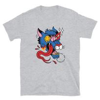 Voodoo Religion Magical Sorcery Distorted Wolf Classic T-Shirt L
