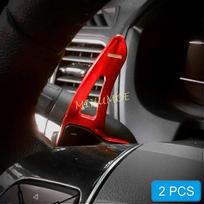 Aluminum Interior Steering Wheel Gear Shift Paddle Shifter Extension For 2013-2019 Ford Explorer Red