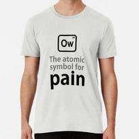 Atomic Symbol For Pain Size S to 5XL Made in the USA T-Shirt 4XL